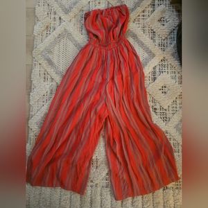 Silence & Noise Strapless Jumpsuit